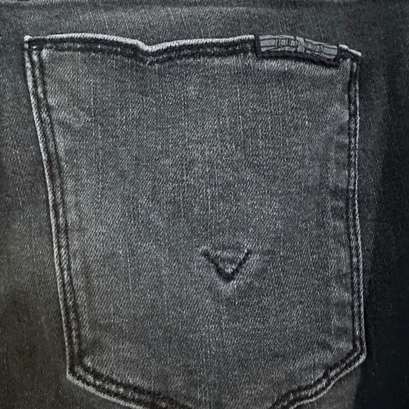 Hudson Ankle Krista Super Skinny black Jean size 25 unfinished hem - Picture 9 of 12